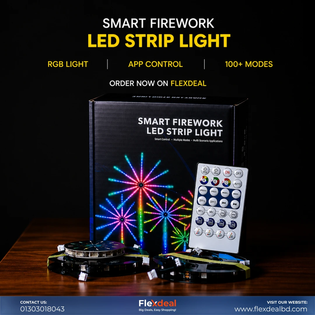 RGB Firework LED Decoration Lights with APP & Remote Control