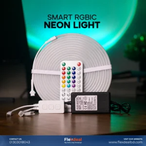 24V ARGB Silicone Neon Light 96 LED/M – Smart RGBIC Addressable Neon LED Strip