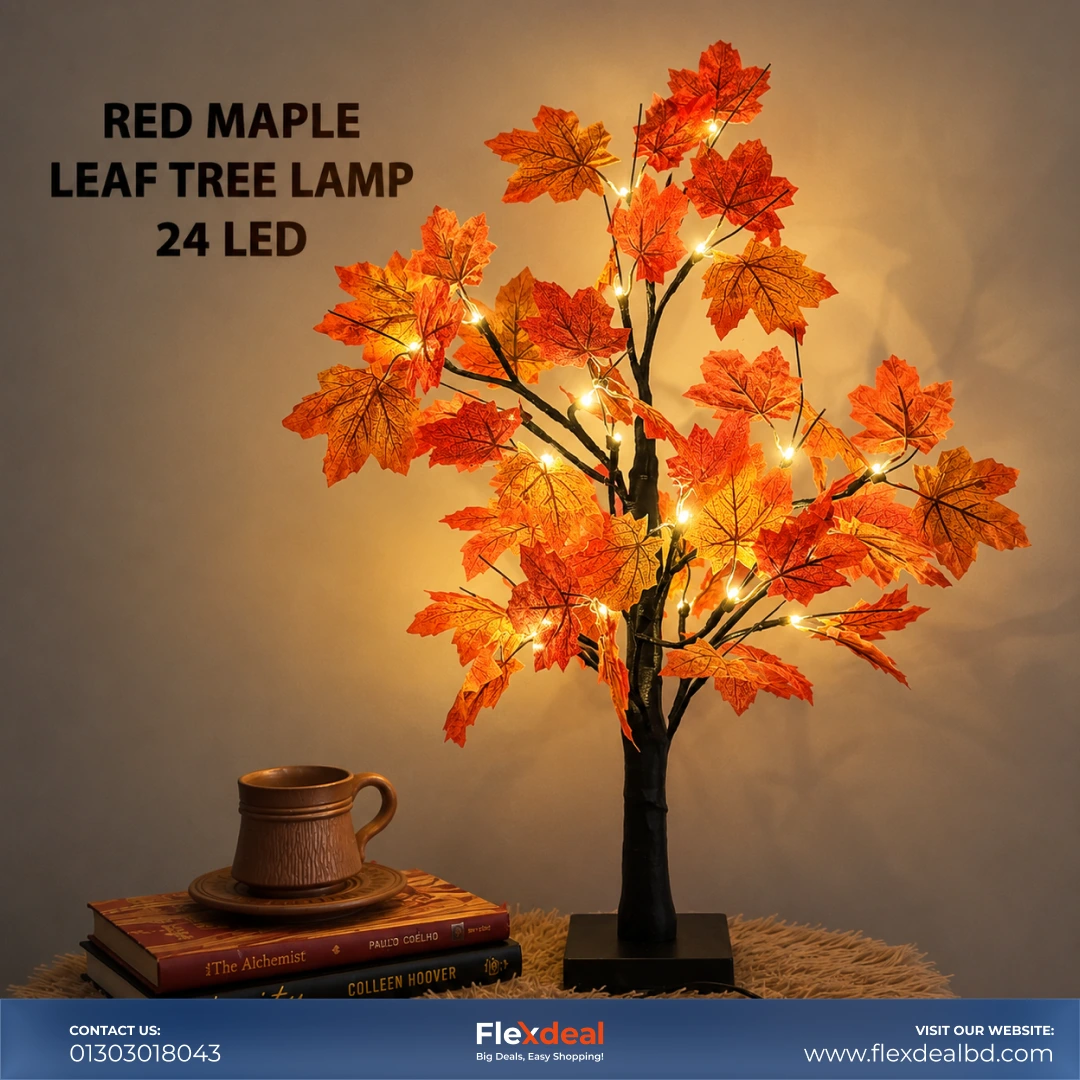LED Artificial Tree Lamp – Decorative Bonsai Table Light for Bedroom & Home Decor