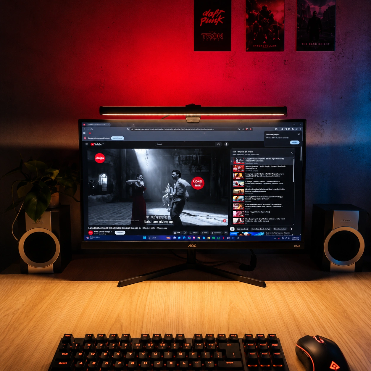 Computer Monitor Bar Light | USB Eye Care Screen Light for Work, Study & Gaming