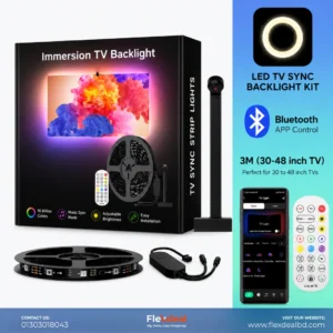 TV Sync Backlight with Camera – Smart RGB Ambient LED Strip for TV